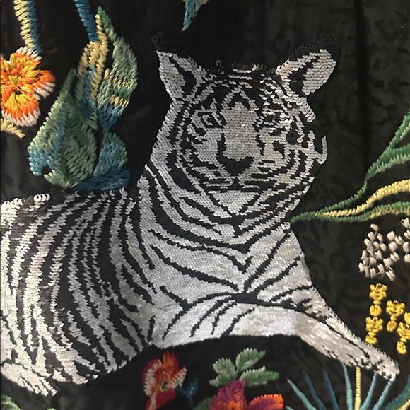 Johnny Was Womens  Monica Kimono, Black - Picture 4 of 4